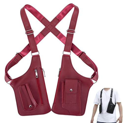 Bolso de hombro para axila de cuero, la armadura doble ideal para tus viajes y trayectos urbanos