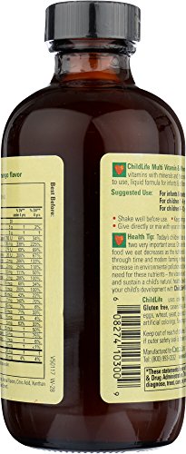 Image of CHILDLIFE ESSENTIALS, Kids Liquid Multivitamin and Mineral Supplement - Liquid Vitamins for Kids, All-Natural, Gluten-Free, Non-GMO - Natural Orange & Mango Flavor, 8 Ounce Bottle (Pack of 2)
