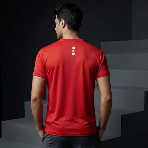 Image of playR Men Adult Core Run Tee - Activewear DRIVENT Lightweight Breathable T-Shirt for Men, Sports Tee for Gym, Running, Workout, Training, Fitness & Casual Everyday Wear Comfort - All-Season