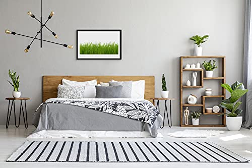 Affiche encadrée 60x40 cm herbe nature avec cadre en MDF Tulup