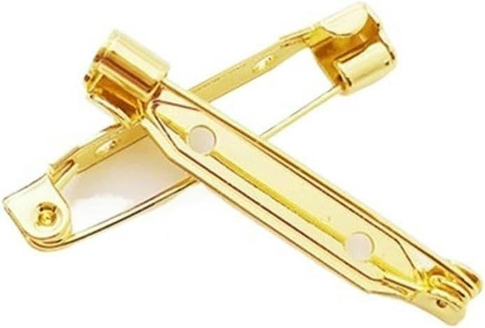 Broches dorées pour badge de 21mm Idéal pour personnaliser vos vêtements de mariage