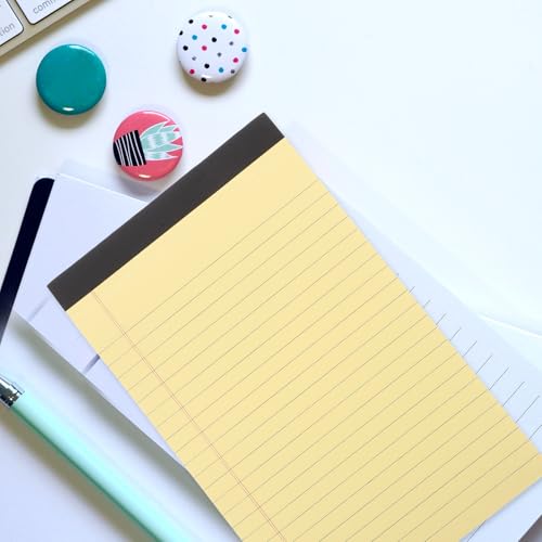 Cuadernos Pequeños Líneas Horizontales de Papel Amarillo y Hojas Arrancables 4