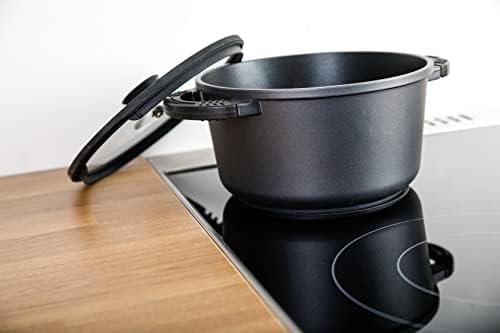 axentia 133147 Blackline garnek z odlewu aluminiowego, żeliwo, Ø ok. 20 cm