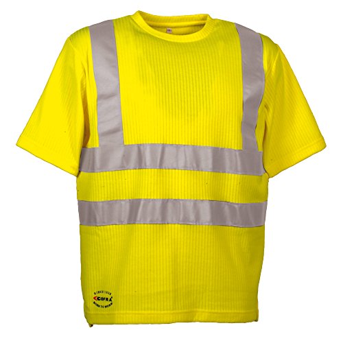 T-Shirt Cofra V118-1-00.Z/5 Alert Évite le Manque de Visibilité Jaune XL