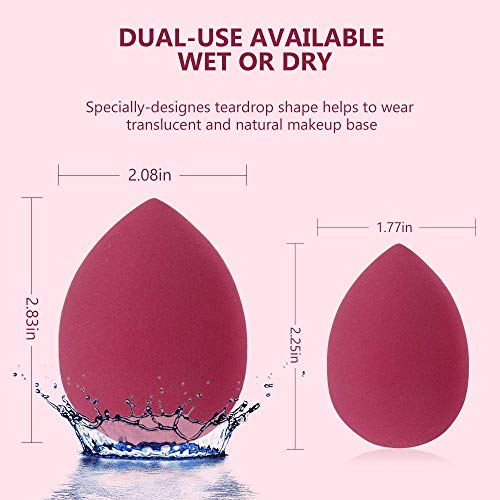 Image of MAYU 2PCS Multicolor Makeup Sponges Set Blender Beauty Cosmetics Tool Flawless Facial Powder Puff Foundation Sponge