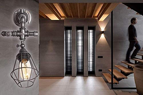 Lampe murale de cage en métal vintage pour relooker un salon industriel - 2
