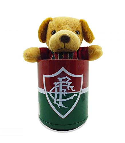 Cofre Metal +Bichinho Pelúcia Chaveiro Fluminense