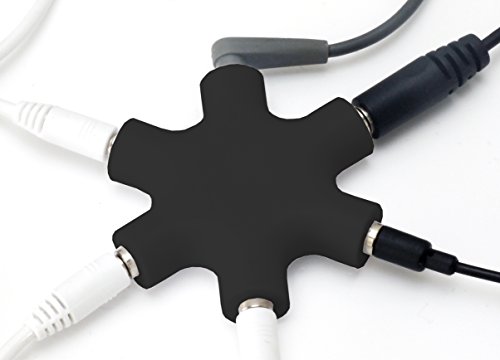 MyGadget Divisor Jack 3.5 mm - Splitter de Auriculares - Conector 5 Salidas - Adaptador para...
