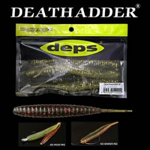デプス(deps) ワーム デスアダー(チビアダー) 4インチ チャートリュース #16 1枚目