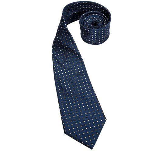 Corbata de Seda Azul para Hombre JSEIAJB 150cm