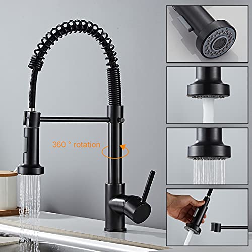 Grifo-de-cocina-extraible-con-resorte-monomando-muelle-de-latongrifos-para-fregadero-de-cocina-Agua-Caliente-y-Fria-negro