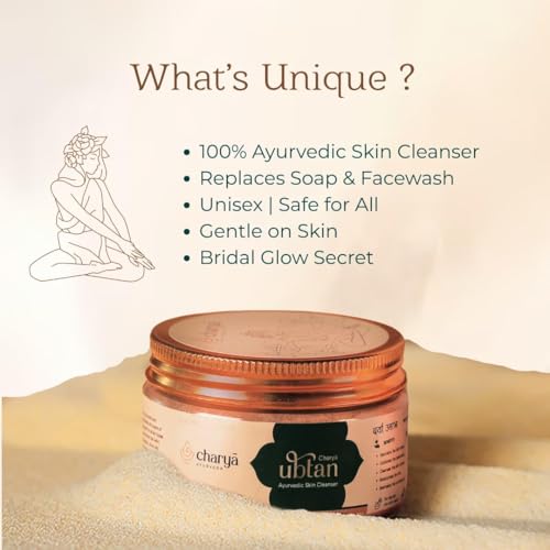 Image of Charya Skin Care Combo - Charya Ubtan + Charya Face Oil | Deep nourishment & cleanse | Helps reduce dark spots, pigmentation | Rejuvenates, repairs & refreshes the skin | For Both Men & Women