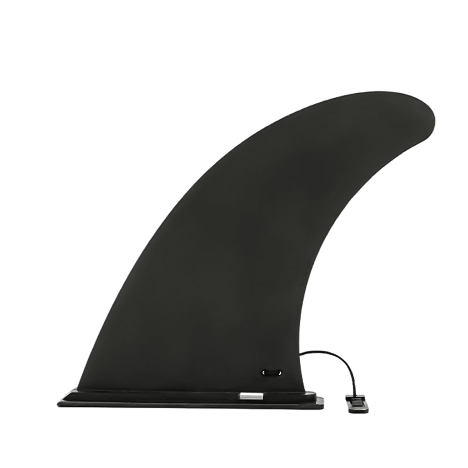 Clip de aleta universal para tabla de surf y paddle, adaptador inflable, liberación rápida, eje de remo ajustable (negro)