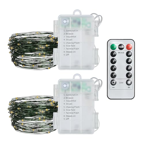 Guirlande lumineuse LED 10m à piles pour sublimer vos centres de table et soirées en extérieur