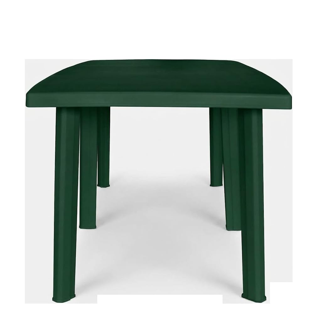 Tavolo da Giardino Allungabile in Resina Verde Alta Qualità Dimensioni 216x90x72 cm con 6 Gambe Rinforzate, rettangolare Ideale per Esterno Terrazzo e Veranda, Facile da Pulire