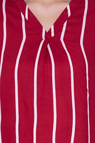 Image of rytras Women's Regular Fit Rayon Printed Top