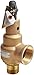 Kunkle 6010HGE01-AM0200 Bronze ASME Safety Relief Valve for Steam, EPR Soft Seat, 200 Preset Pressure, 1-1/2" NPT Male Inlet x 2" NPT Female Outlet