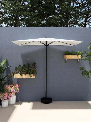 Parasol de exterior contra el sol molesto con base y 250 cm 8