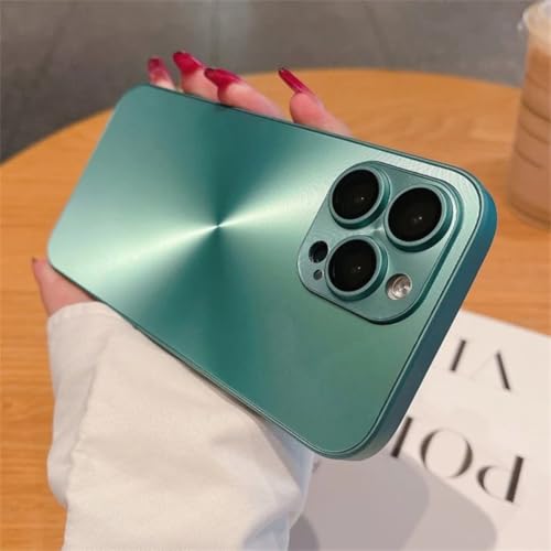 Coque iPhone 15 Vert antichoc avec pare-chocs souple et coque rigide mate protectrice
