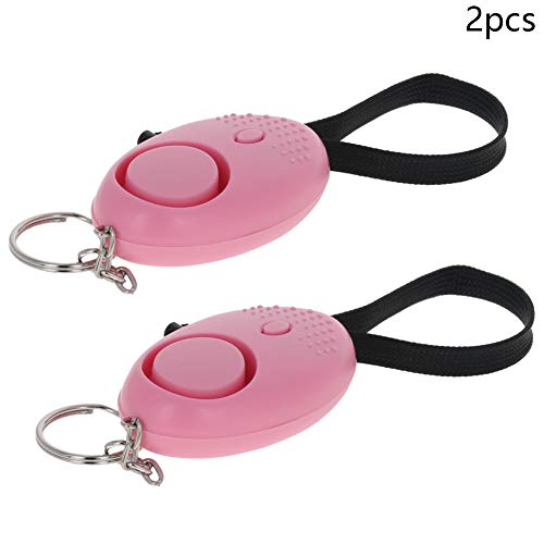 Image of Othmro 2 Pack 120DB Personal Alarm with LED Lights, Emergency Safety Alarm for Women, Men, Children, Elderly Pink