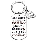 Ibiwe Cowboys Gifts for Men Cowboys Football Keychain Football Gift for Men Boys Football Fans Western Themed Birthday Party Gifts for Sport Lovers