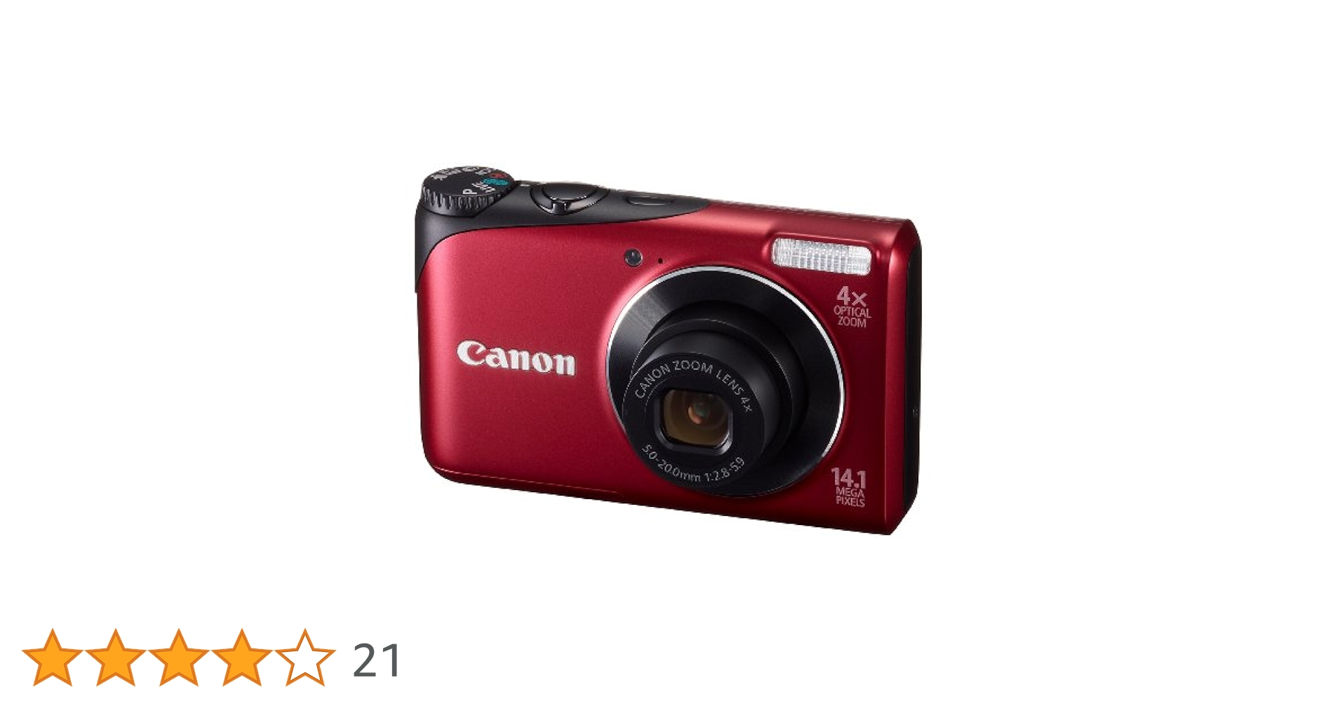 Amazon | Canon デジタルカメラ PowerShot A2200 レッド PSA2200