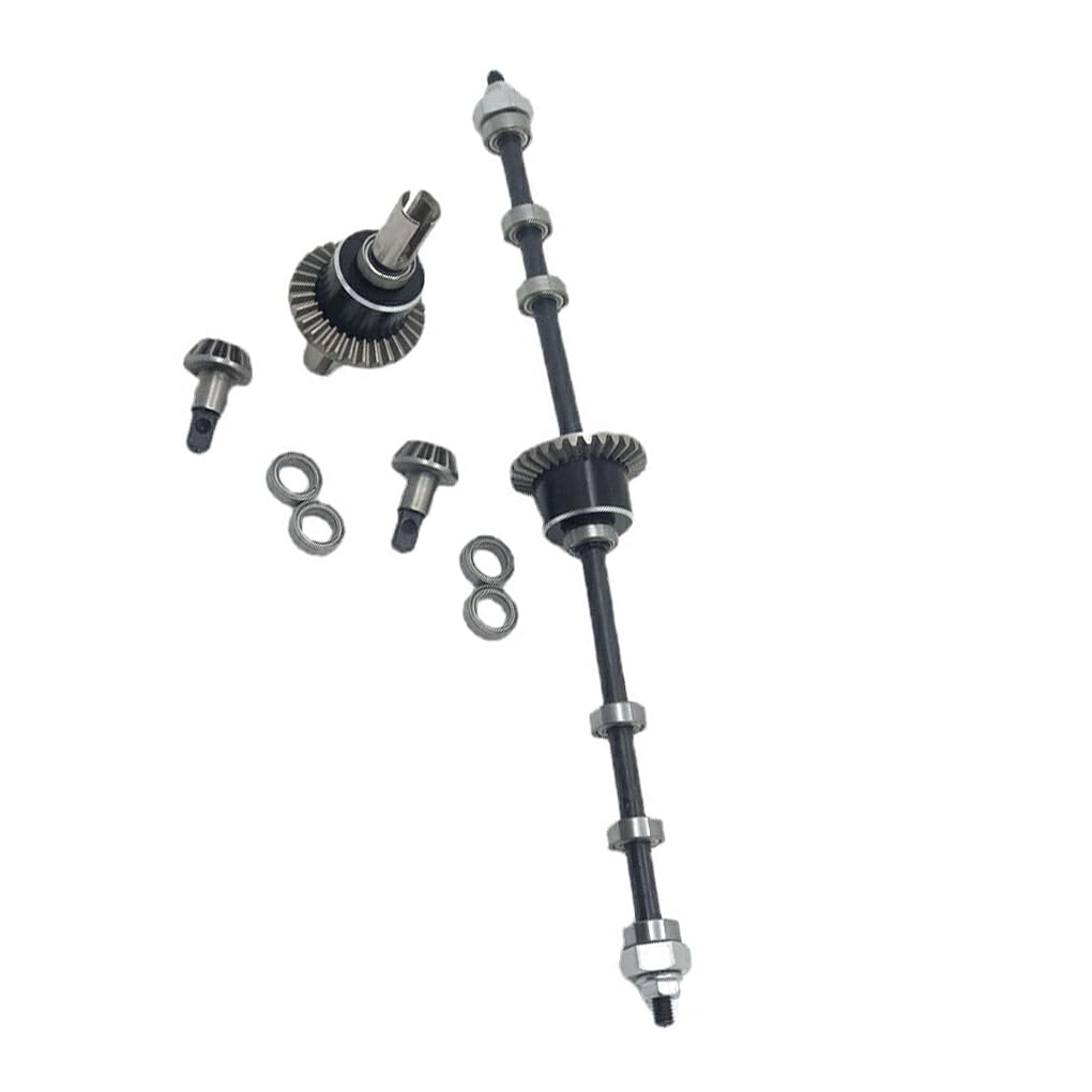 Juego de Eje diferencial Delantero y Trasero de Metal para 1/12 Wltoys 12428 Juego de Eje Conveniente para Wltoys 12428 Easy