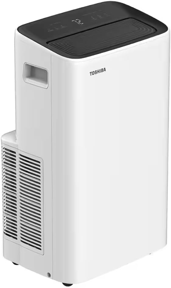 Toshiba PX0611CWRUFR 6,000 BTU (10,000 BTU ASHRAE) 115-Volt Smart Wi-Fi Portable Air Conditioner for Up To 250 Sq. Ft. – Certified Refurbished