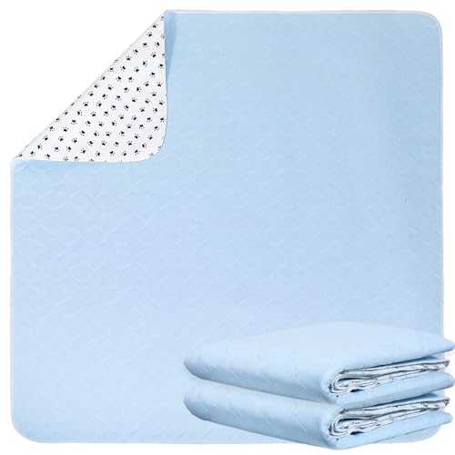 Image of Washable Pee Pads for Dogs, Reusable Pee Mats for Dogs, Puppy Pads Super Water Absorption Puppy Pee Rugs Easier to Dry, Wee Wee Pads for Dogs Non-Slip, Pet Training Pad Whelping Playpen Dog Crate