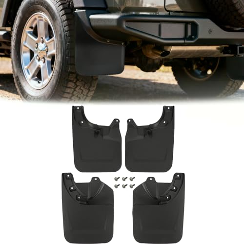 Image of Mud Flaps,4 PCS Mud Guards for Toyota Tacoma 2022-2023 with OEM Fender Flares,Front and Rear Splash Guard for Toyota Tacoma 2022-2023,Black