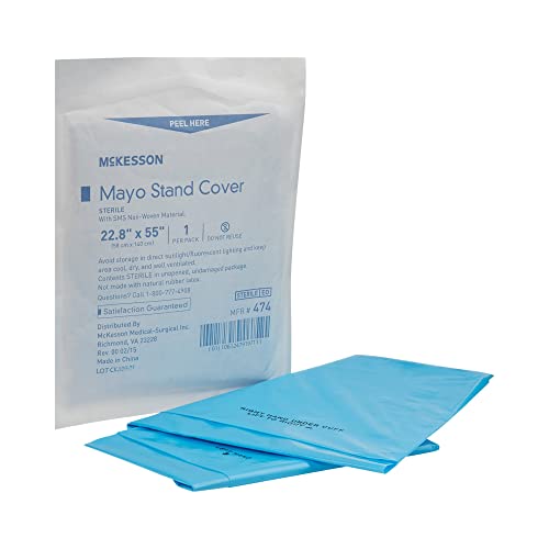 McKesson Mayo Stand Cover, Sterile, 22.8 in x 55.5 in, 30 Count