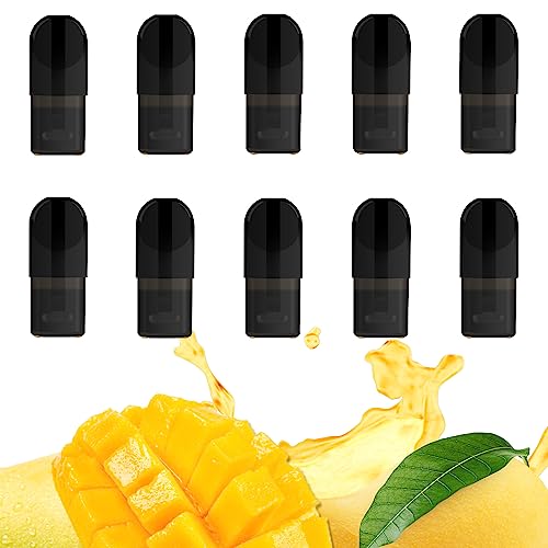 HECCO �d�q���΂� RELX�|�b�h �݊��t���[�o�[ �}���S �ʕ� �t���[�c �J�[�g���b�W RELX PODS RELX�l��Ή� 10���� Compatible pods RELX cartridges no nicotine no tar for R