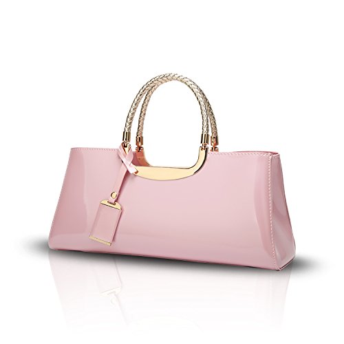 Tisdaini Bolsos de Mano Mujer Bolsos Bandolera Moda Charol Bolsos Totes Shoppers y Bolsos de Hombro