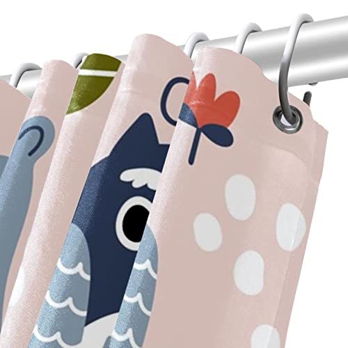Rideau de douche animal mignon pour une douceur matinale unique