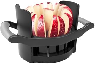 Apple Slicer and Corer, [Large Size] 16-Blade Heavy Duty Apple Cutter with Base, [Upgraded] Cut Apples All The Way Through, Stainless Steel Ultra-Sharp Blade