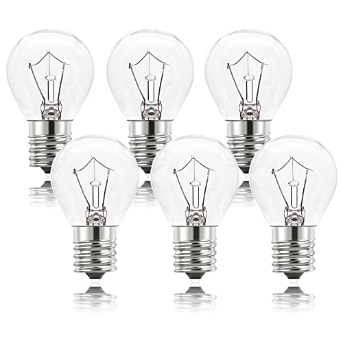 Lava Lamp Bulb 40W, 120V E17 Middle Base Incandescent Bulb 6-Pack, 14.5-Inch/20Oz Lava Lamp Original Replacement Bulb, 2700K Dimmable Warm White, Lava Original Replacement Lamp Replacement Bulb #TOP4