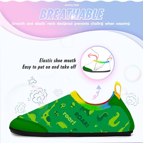 Apolter Baby Boys and Girls Swim Water Shoes Barefoot Aqua Socks Non-Slip for Beach Pool Toddler