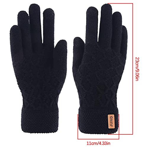 NC Luvas de Inverno à Prova de Vento E Tela de Toque Térmica Quente Tricô Luva de Mensagens de Texto