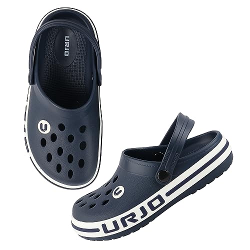 Image of URJO Streak Kid's Clogs /Sandals with Adjustable Back Strap Ultra Soft & Flexibility Anti Skid Comfortable Waterproof Daily Mules Clogs /Sandals Boy's & Girl's