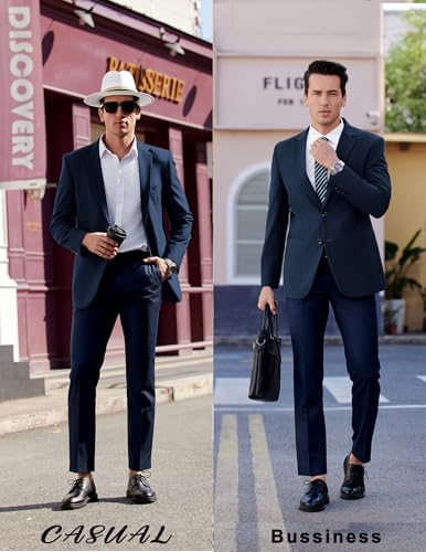 COOFANDY Mens Casual Sport Coat Regular Fit Lightweight Blazers Jacket Two Button Business Suit Jackets4