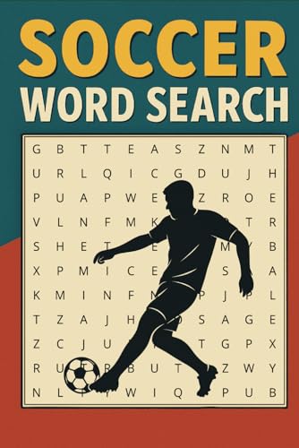 Soccer Word Search Puzzle Book: 50+ easy print puzzles featuring ...