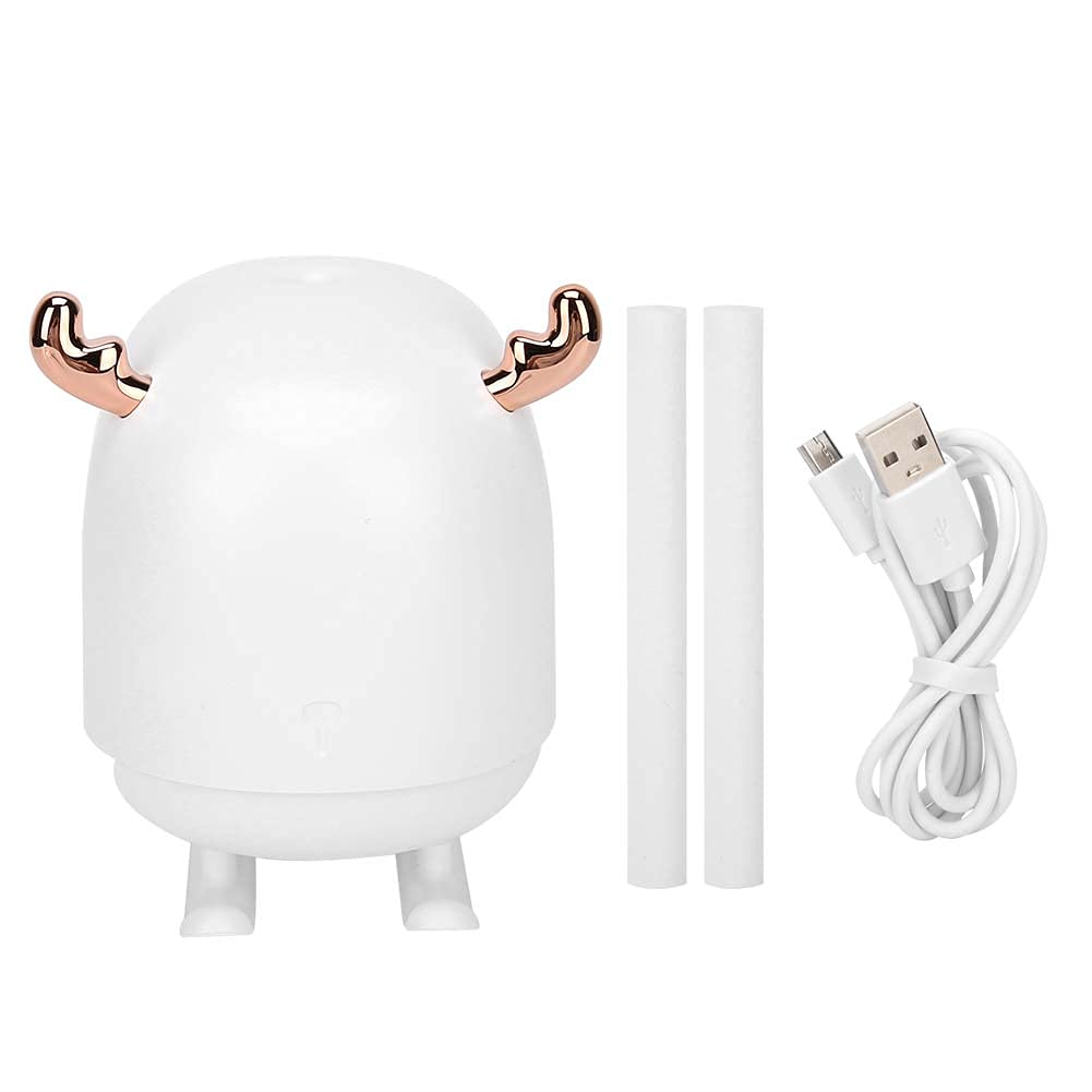 Humidificateur à ultrasons USB 260 ml en ABS avec veilleuse blanche