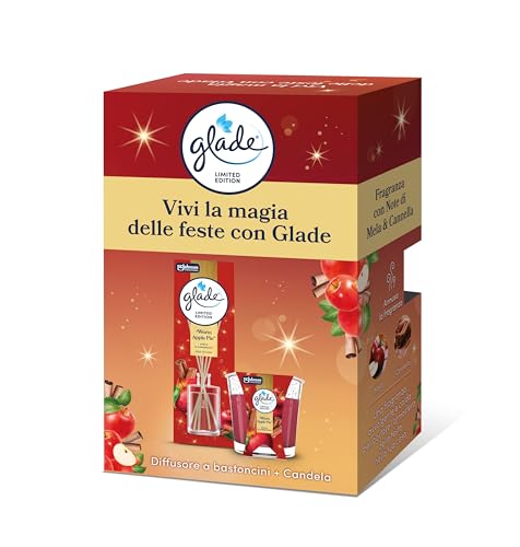 Glade Gift Box Bastoncini + Candela, Edizione Limitata,...