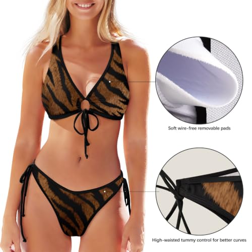 Ensemble bikini incurvé 3D haut de gamme à texture de base solide GuoChe