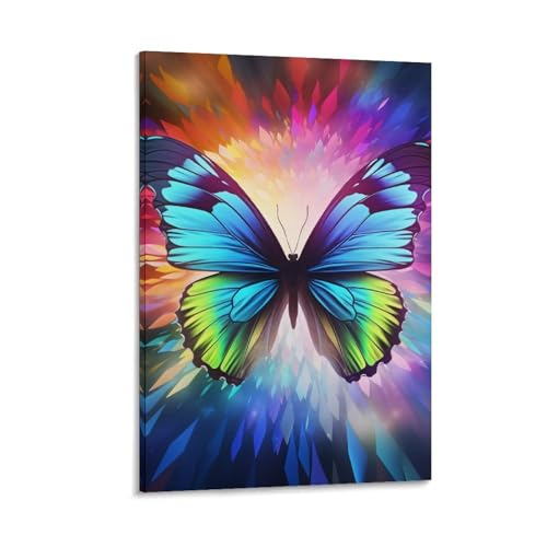 Papillon magnifique murale peinte embellit votre salon serein