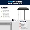 Flash Furniture Kathryn 6' Rectangular Plastic Folding Table, Long Plastic Foldable Table for Indoor/Outdoor Events, Black