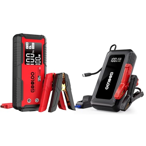 GOOLOO GT4000S Jump Starter & GOOLOO G7 3000A Jump Starter with Built-in Cable - Detailed View