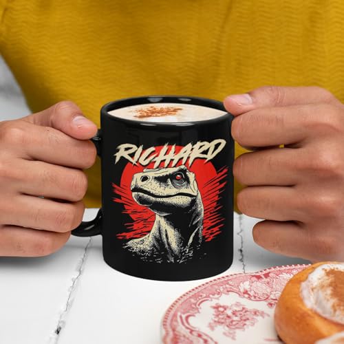 Taza personalizada de cerámica con diseño de dinosaurio 11oz miniatura 6