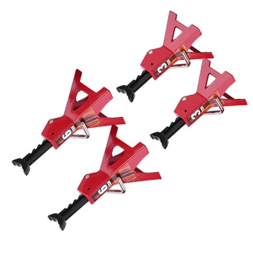 POENVFPO 3 Ton 6 Ton Metal Jack Stand Set Adjustable Height RC Lifting Jack for D90 Axial Wraith SCX10 1/10 RC Crawler Car