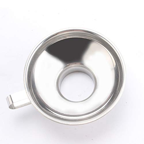 2 Unidades Funil De Boca Grande Funil De Metal Funil De Óleo De Metal Funil De Aço Inoxidável Funil